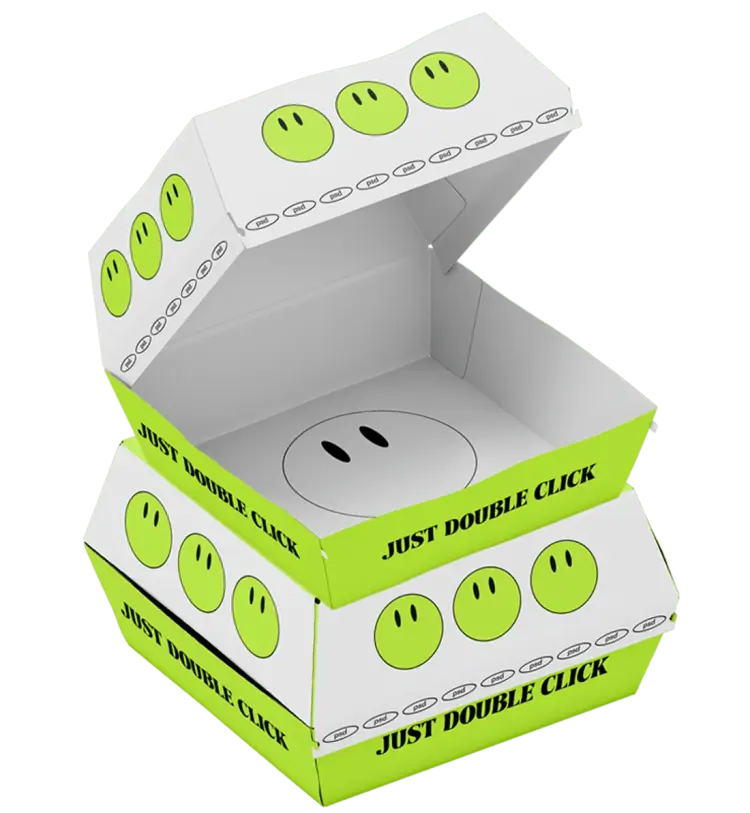 Retro Burger Box